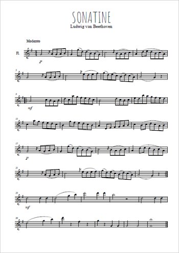 Téléchargez la partition de Sonatine. 1. Moderato
